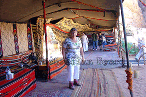 Anbne in Guest Tent